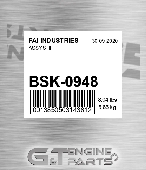 BSK-0948 Assy,shift