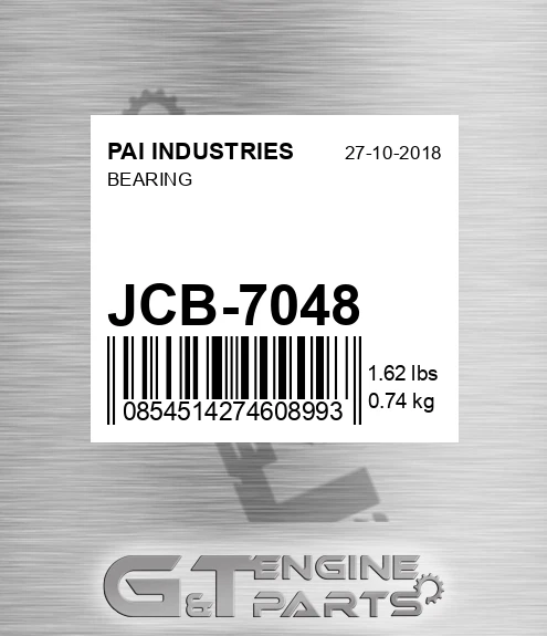 JCB-7048 Bearing for PAI INDUSTRIES