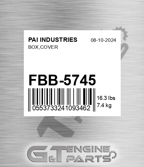 FBB-5745 Box,cover