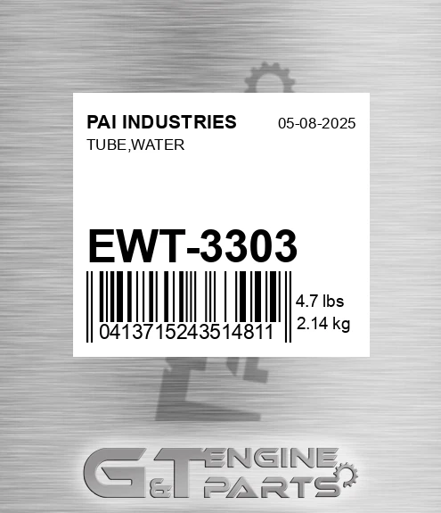 EWT-3303 Tube,water