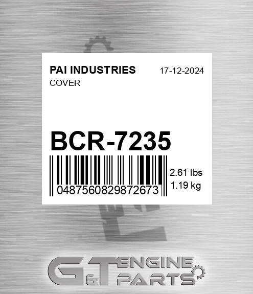 BCR-7235 Cover