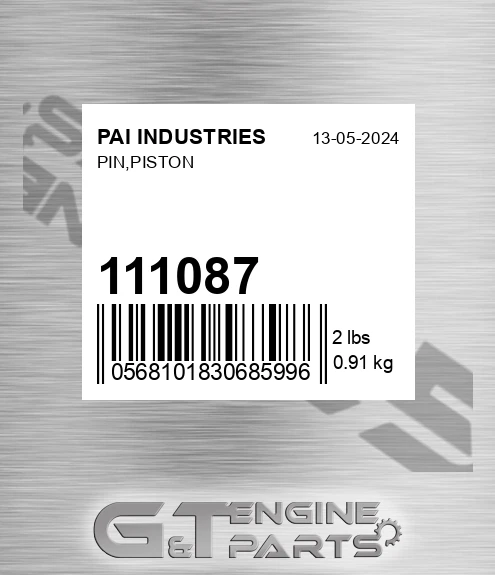 111087 Pin,piston