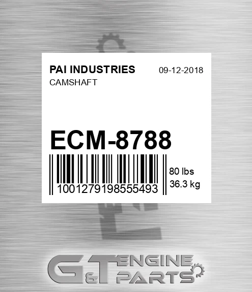 ECM-8788 Camshaft