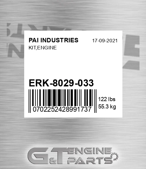 ERK-8029-033 Kit,engine for PAI INDUSTRIES