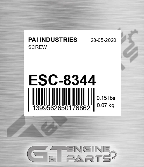 ESC-8344 Screw