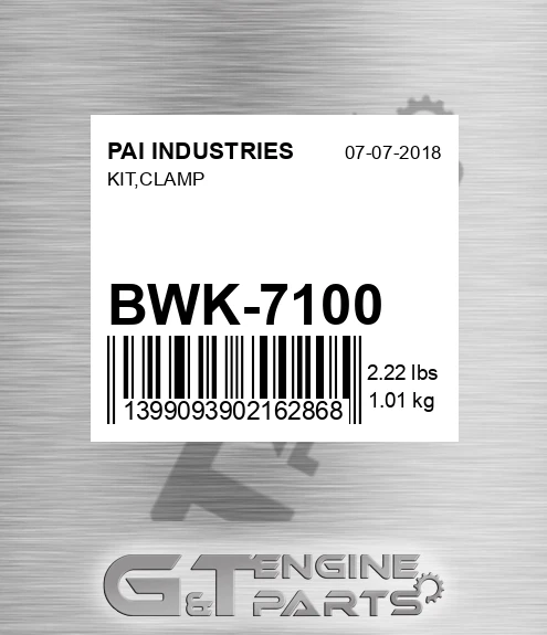 BWK-7100 Kit,clamp