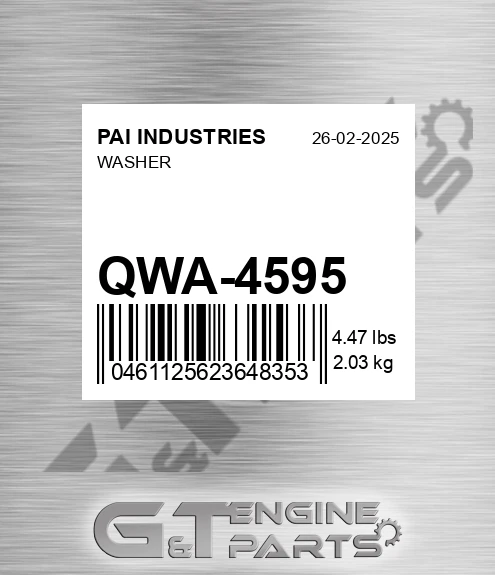 QWA-4595 Washer