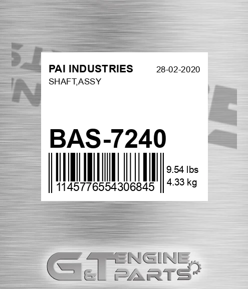 BAS-7240 Shaft,assy