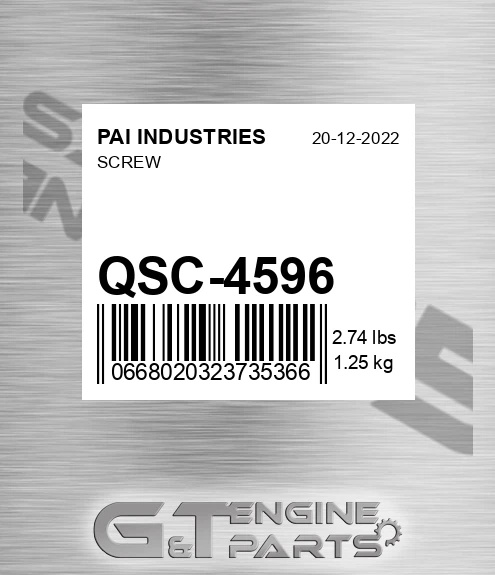 QSC-4596 Screw