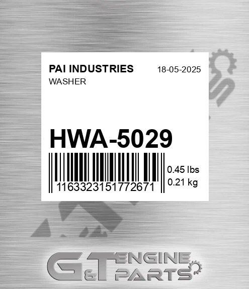 HWA-5029 Washer