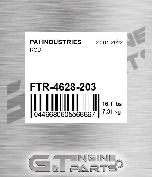 FTR-4628-203 Rod