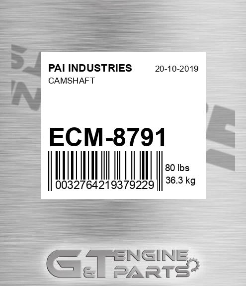 ECM-8791 Camshaft