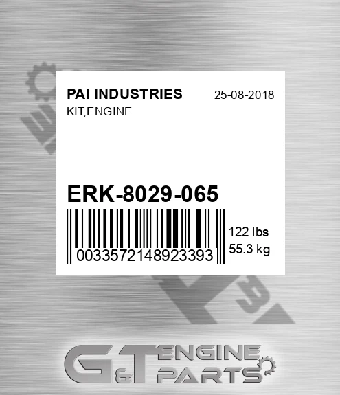 ERK-8029-065 Kit,engine for PAI INDUSTRIES