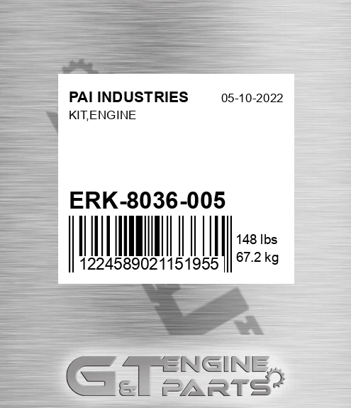 ERK-8036-005 Kit,engine for PAI INDUSTRIES
