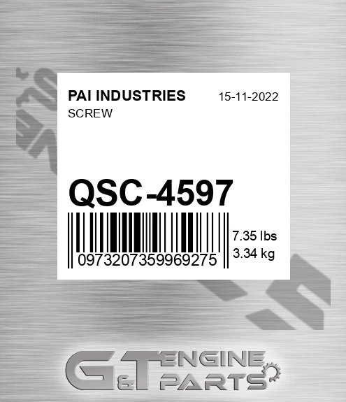 QSC-4597 Screw