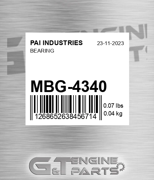 MBG-4340 Bearing
