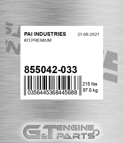 855042-033 Kit,premium for PAI INDUSTRIES