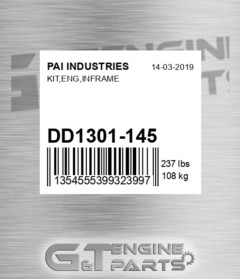 DD1301-145 Kit,eng,inframe