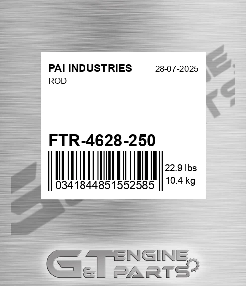 FTR-4628-250 Rod for PAI INDUSTRIES