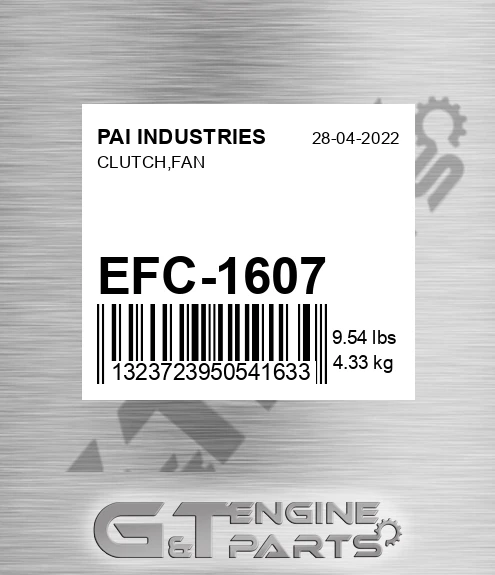 EFC-1607 Clutch,fan for PAI INDUSTRIES