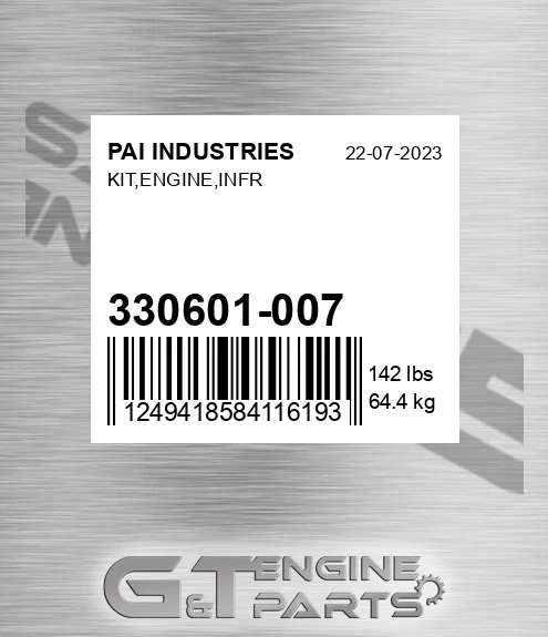 330601-007 Kit,engine,infr for PAI INDUSTRIES