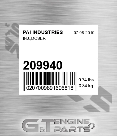 209940 Inj.,doser