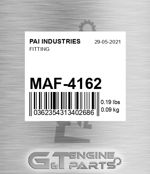 MAF-4162 Fitting