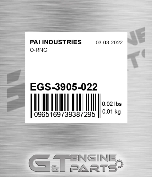 EGS-3905-022 O-rng