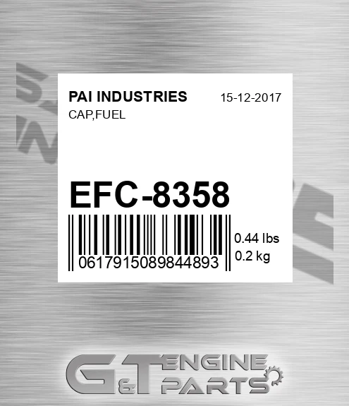 EFC-8358 Cap,fuel