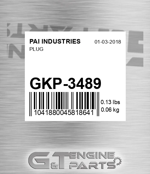 GKP-3489 Plug