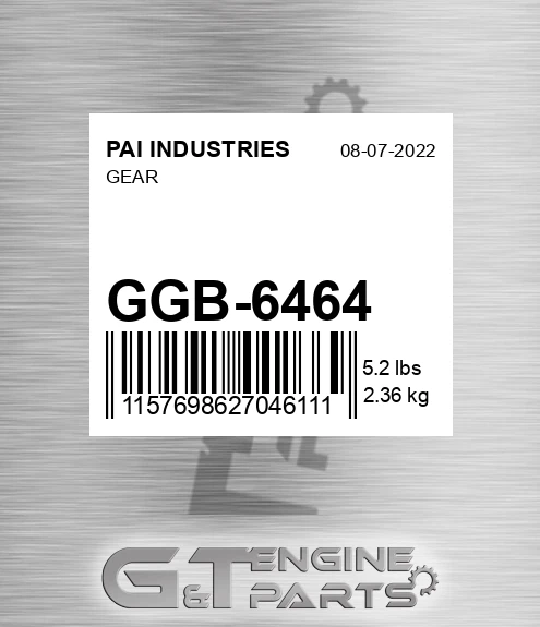 GGB-6464 Gear