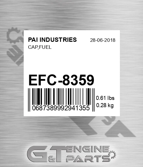 EFC-8359 Cap,fuel