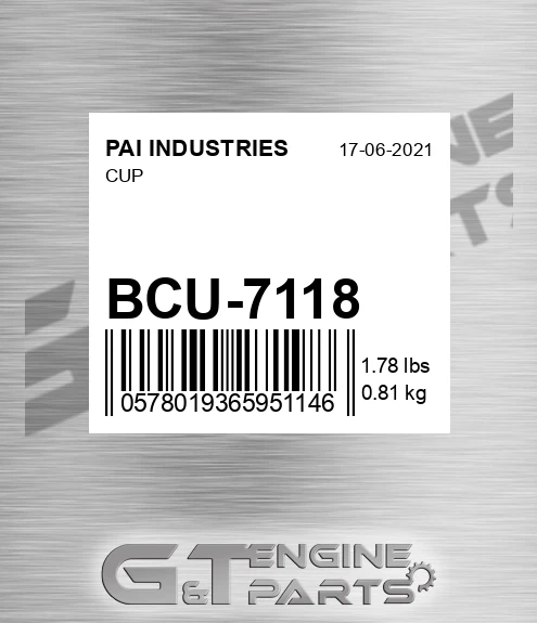 BCU-7118 Cup