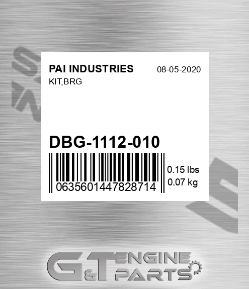 DBG-1112-010 Kit,brg
