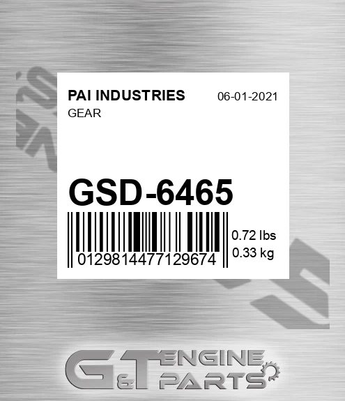 GSD-6465 Gear