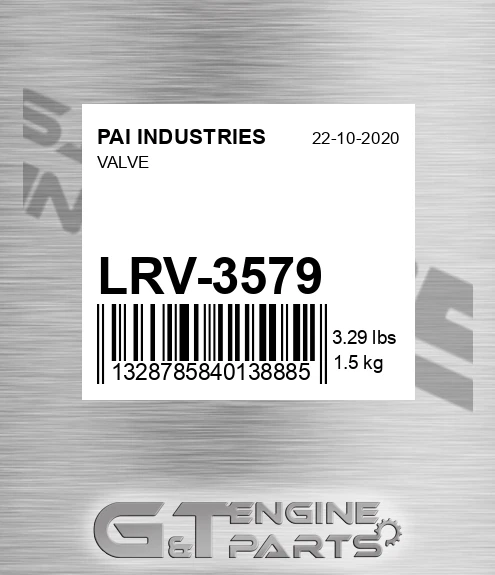 LRV-3579 Valve