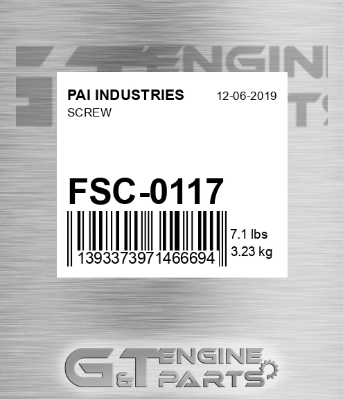 FSC-0117 Screw