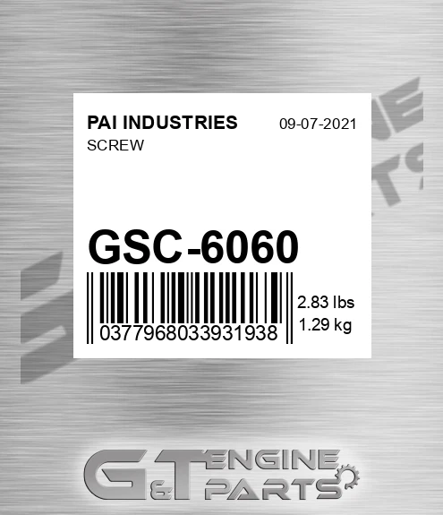GSC-6060 Screw