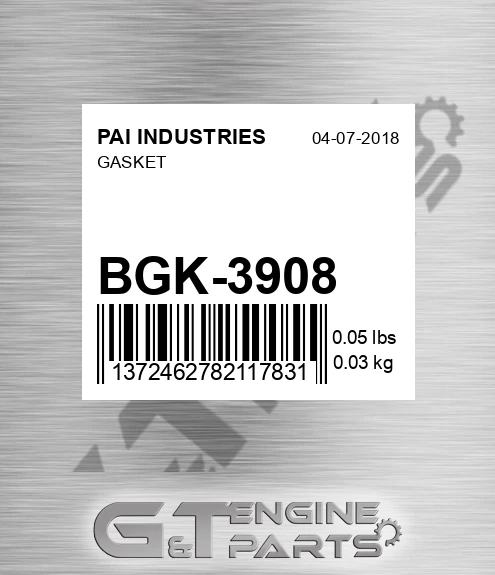 BGK-3908 Gasket