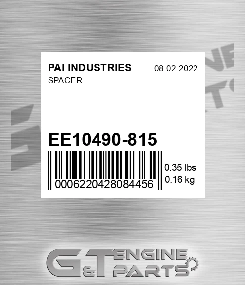 EE10490-815 Spacer for PAI INDUSTRIES