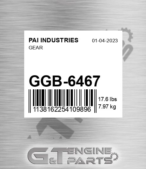 GGB-6467 Gear
