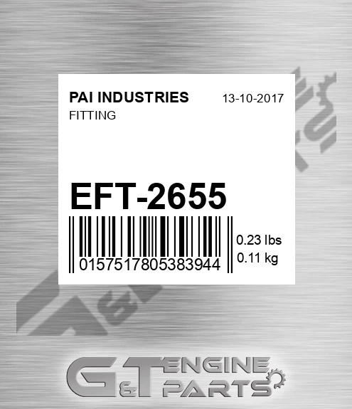 EFT-2655 Fitting