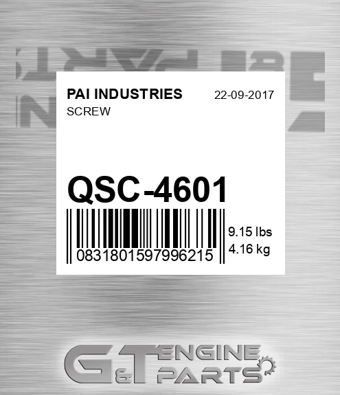 QSC-4601 Screw
