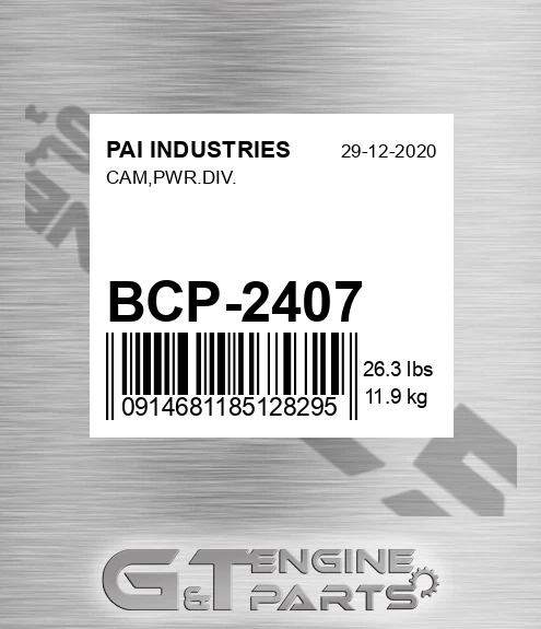 BCP-2407 Cam,pwr.div.