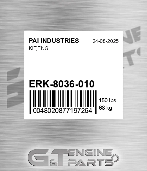 ERK-8036-010 Kit,eng for PAI INDUSTRIES