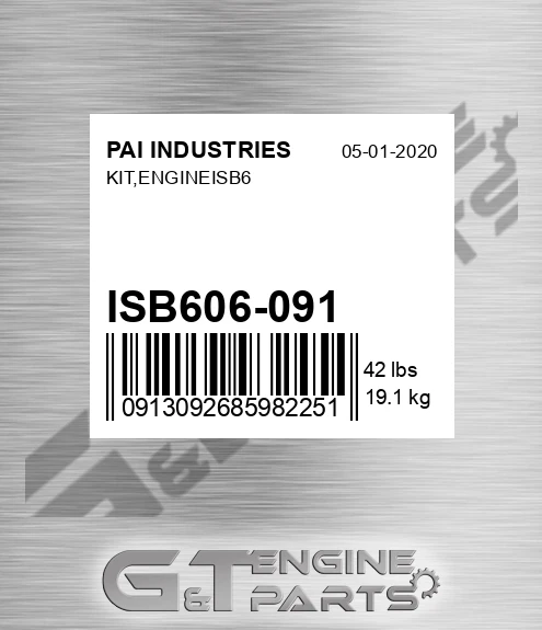 ISB606-091 Kit,engineisb6 for PAI INDUSTRIES