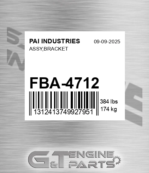 FBA-4712 Assy,bracket