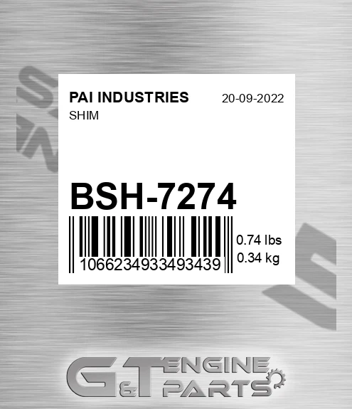 BSH-7274 Shim