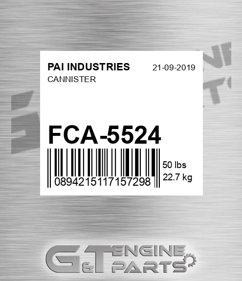 FCA-5524 Cannister