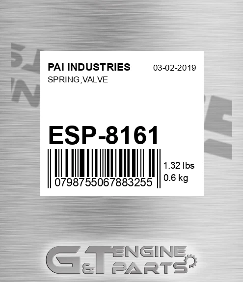ESP-8161 Spring,valve